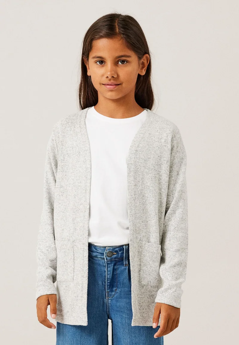 timeless design Name it NKFVICTI CARD - Cardigan grey melange Clothing Sweatshirts & Knitwear Cardigans