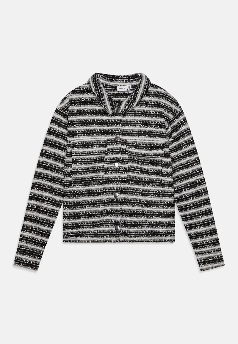 Shop Name it NKFRAGIA - Button-down blouse black Clothing T-shirts & tops Blouses & tunics