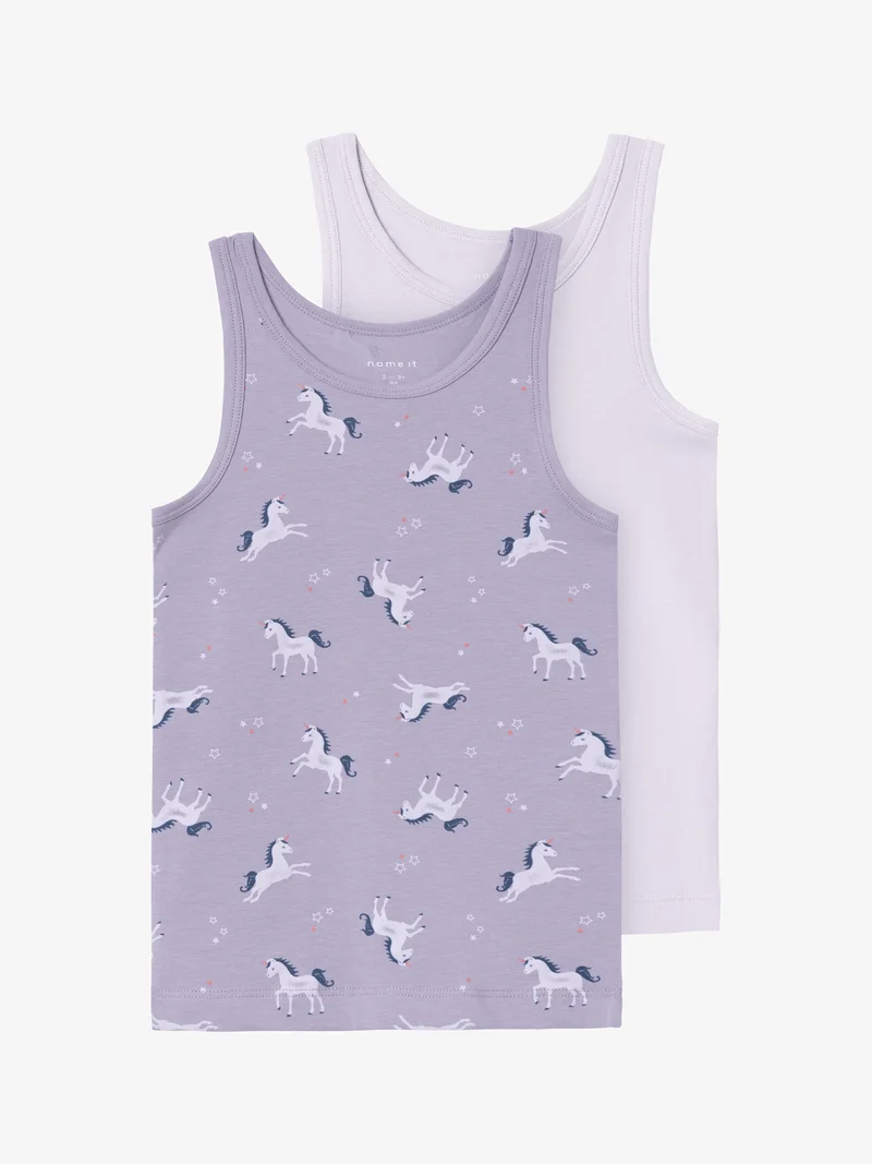 delicate colors Name it NMFTANK UNICORN 2 PACK - Undershirt lavender aura Clothing Underwear & Nightwear Underwear Bras & bustiers