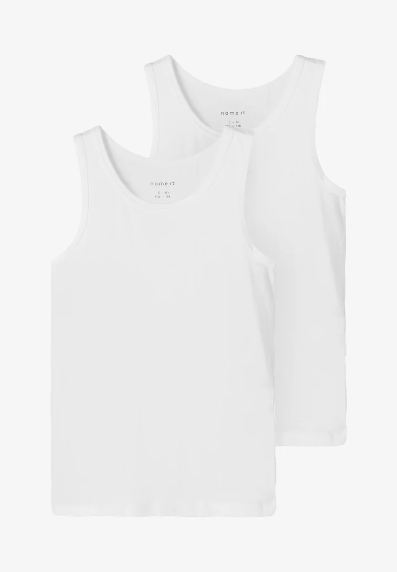 vast selection Name it NKMTANK 2 PACK - Undershirt white Clothing Underwear & Nightwear Underwear Bras & bustiers