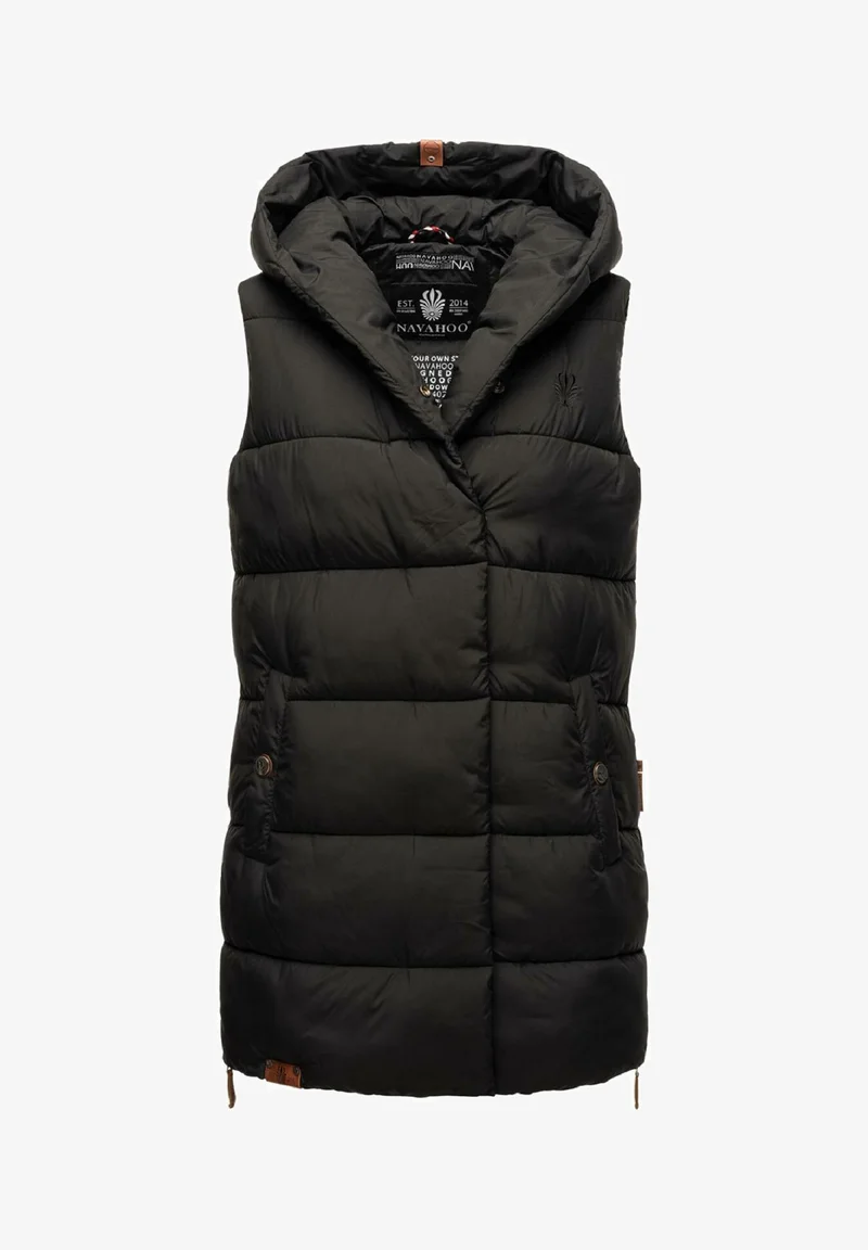 cheap prices Navahoo MADILYNAA - Waistcoat black Clothing Jackets & Blazers Bomber Jackets