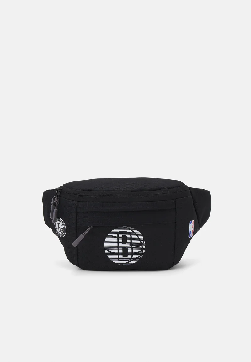 cheapest online price NBA BROOKLYN NETS CROSSBODY BAG - Club wear black Sport Sale Backpacks & bags Bags Bum bag