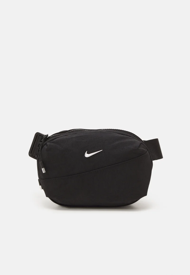 world-wide renown Nike Sportswear AURA - Bum bag black/silver-coloured Accessories Bags & cases Small bags Bum bags