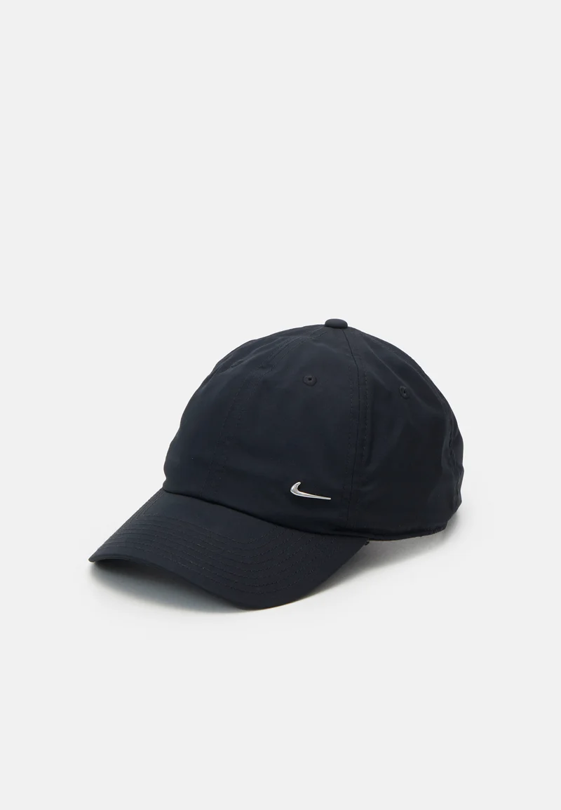 glamorous Nike Sportswear CLUB UNISEX - Cap black/metallic silver-coloured Accessories Beanies, hats & caps Caps
