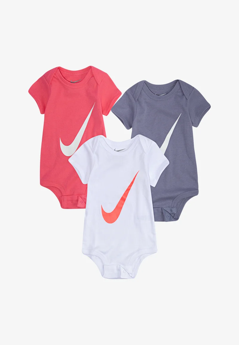 100% Genuine Nike Sportswear BABY UNISEX 3 PACK - Body pink/white Clothing Underwear & Nightwear Bodies
