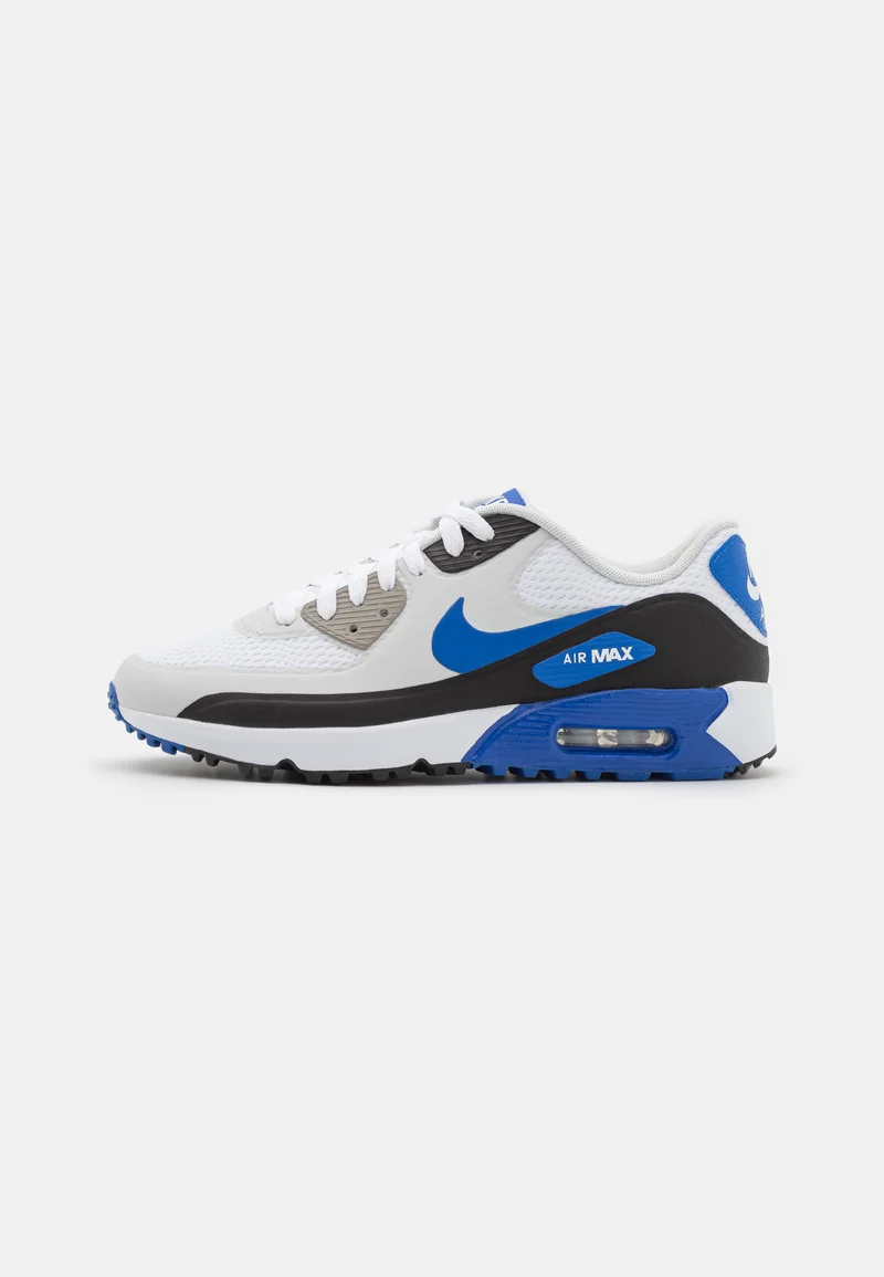 lowest price Nike Golf AIR MAX 90  - Golf shoes white/game royal/black/photon dust Sport Sale Shoes Boots