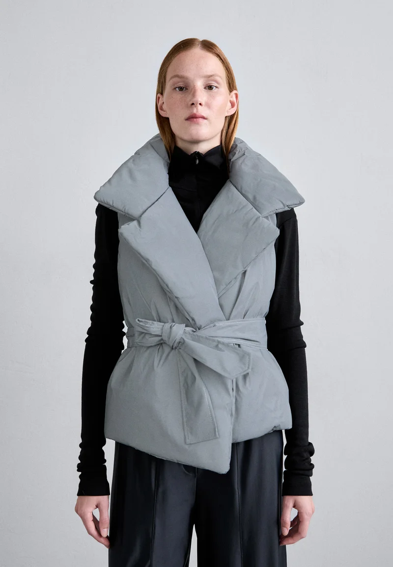 delicate colors Norma Kamali SLEEVELESS SLEEPING BAG - Waistcoat grey Clothing Jackets & Blazers Bomber Jackets