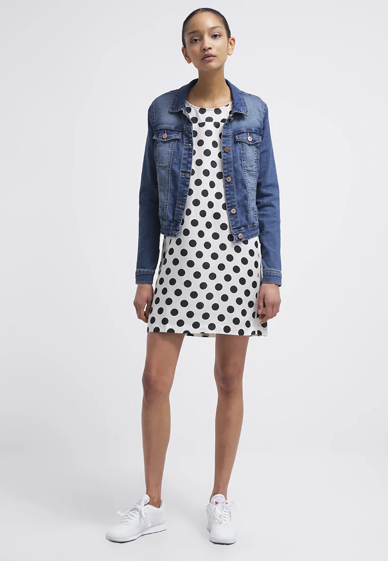 top brands Noisy May NMDEBRA - Denim jacket medium blue denim Clothing Jackets & Blazers Bomber Jackets