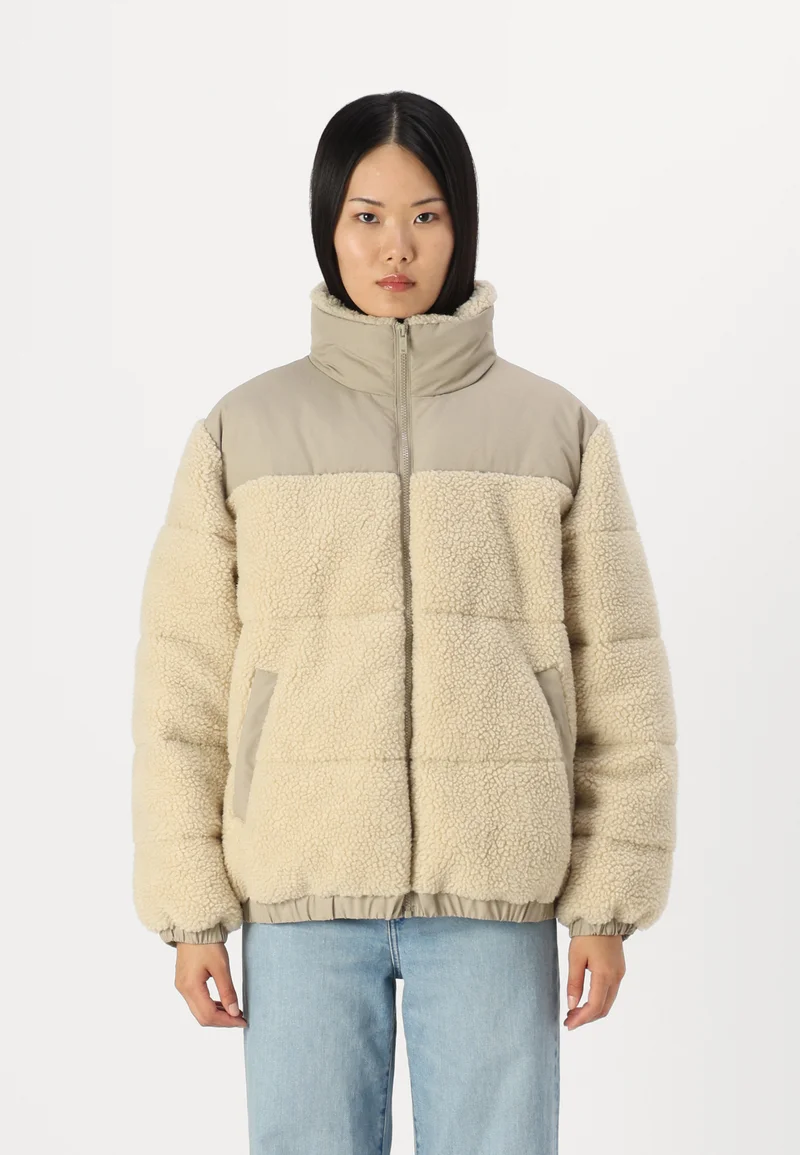 Best Prices Noisy May NMCHERIE TEDDY JACKET  - Winter jacket pearled ivory Clothing Jackets & Blazers Bomber Jackets
