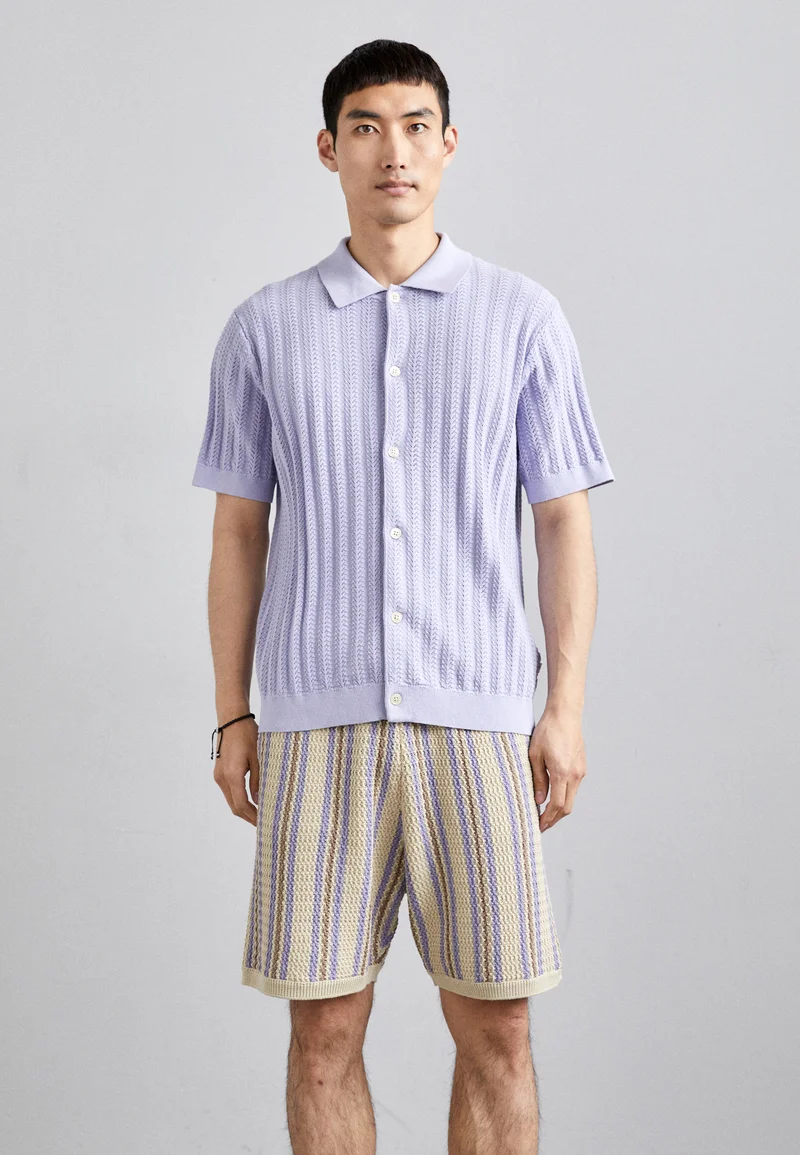 Online NN.07 NOLAN  - Shirt lilac Clothing Sale Shirts Business Shirts