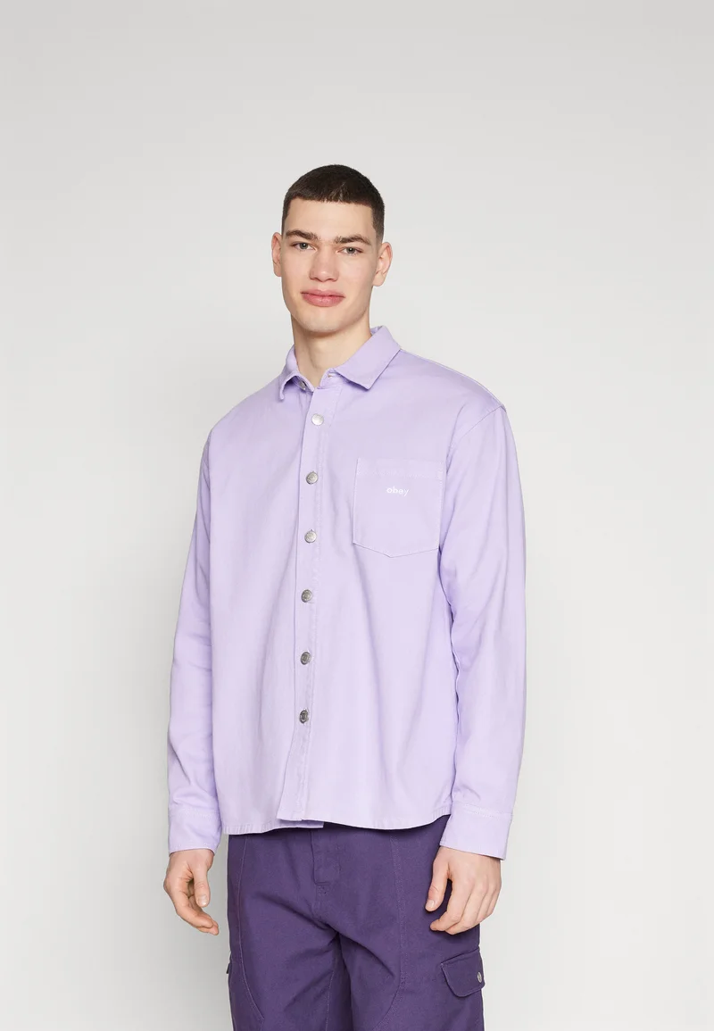 USA Discount Online Sale Obey Clothing MAGNOLIA SHIRT UNISEX - Button-down blouse orchid petal Streetwear Sale Streetwear Clothing Socks Blouses
