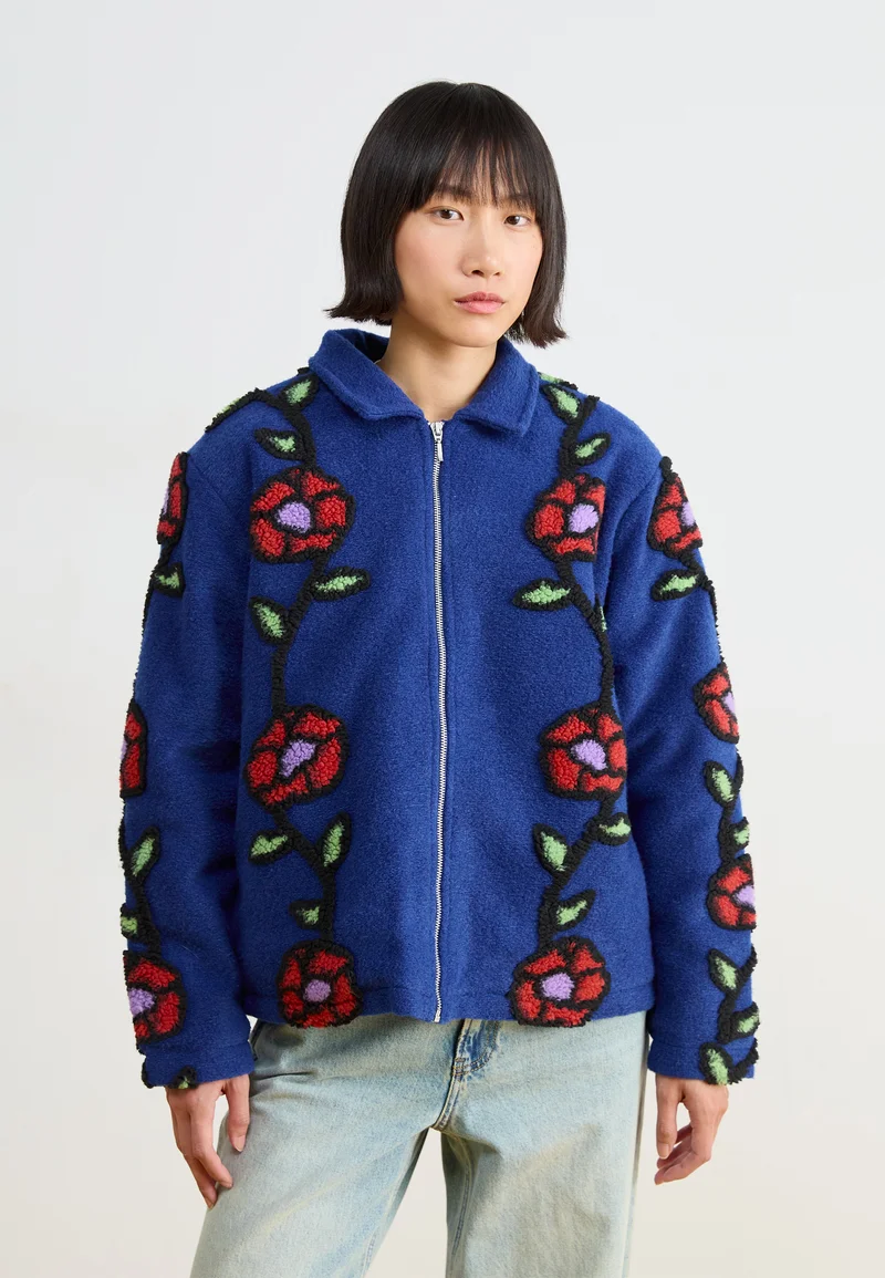 UK store Obey Clothing FIELDS JACKET - Winter jacket deep blue multi Streetwear Clothing Jackets, Gilets & Blazers Bomber Jackets