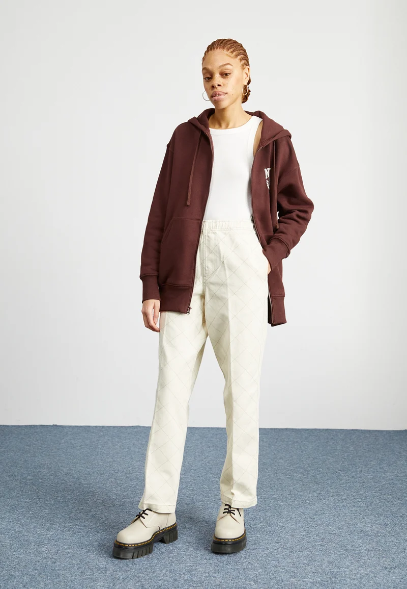 Sale Online Obey Clothing ONE TWO - Trousers unbleached multi Streetwear Sale Streetwear Clothing Socks Casual Trousers