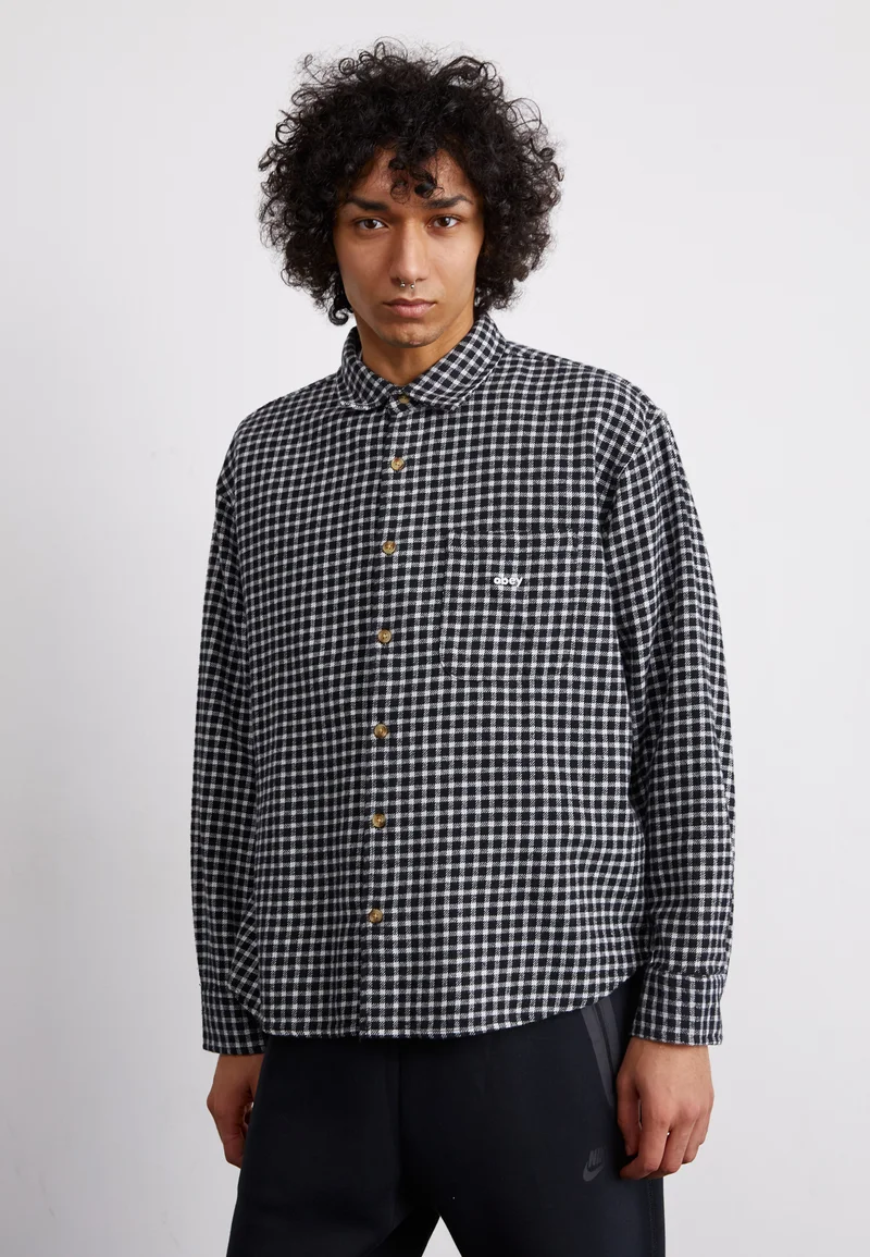 UK Discount Online Sale Obey Clothing BIGWIG BARRY  - Shirt black Clothing Shirts Casual Shirts