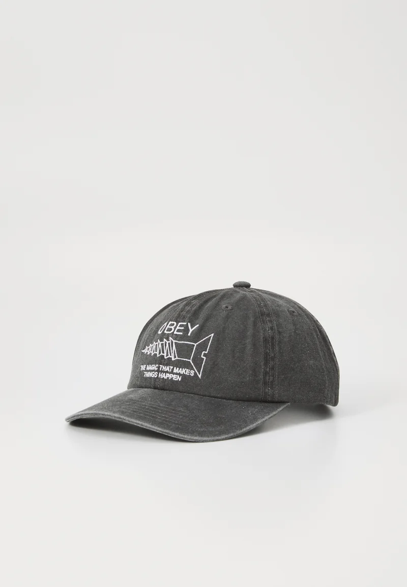 In Stock Obey Clothing THINGS HAPPEN UNISEX - Cap pigment black Accessories Beanies, hats & caps Caps