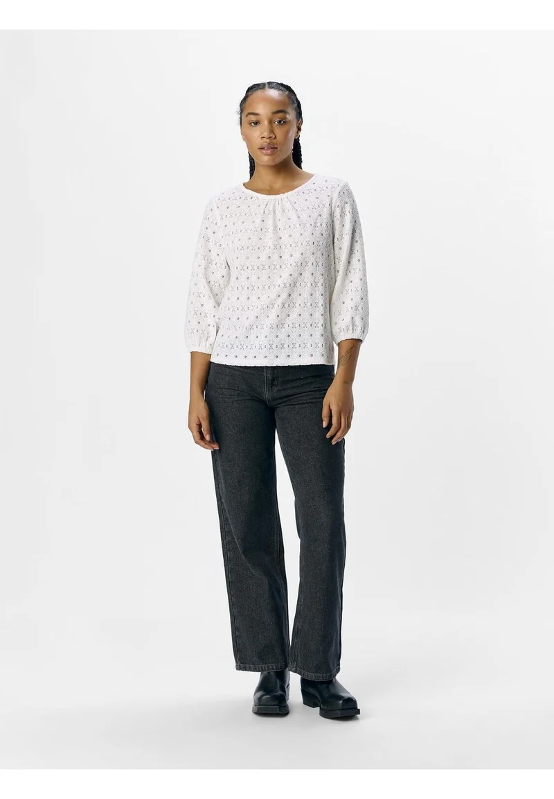 vast selection Object OBJLAILA 3/4 RE NOOS - Blouse cloud dancer Clothing Shirts & Blouses Blouses