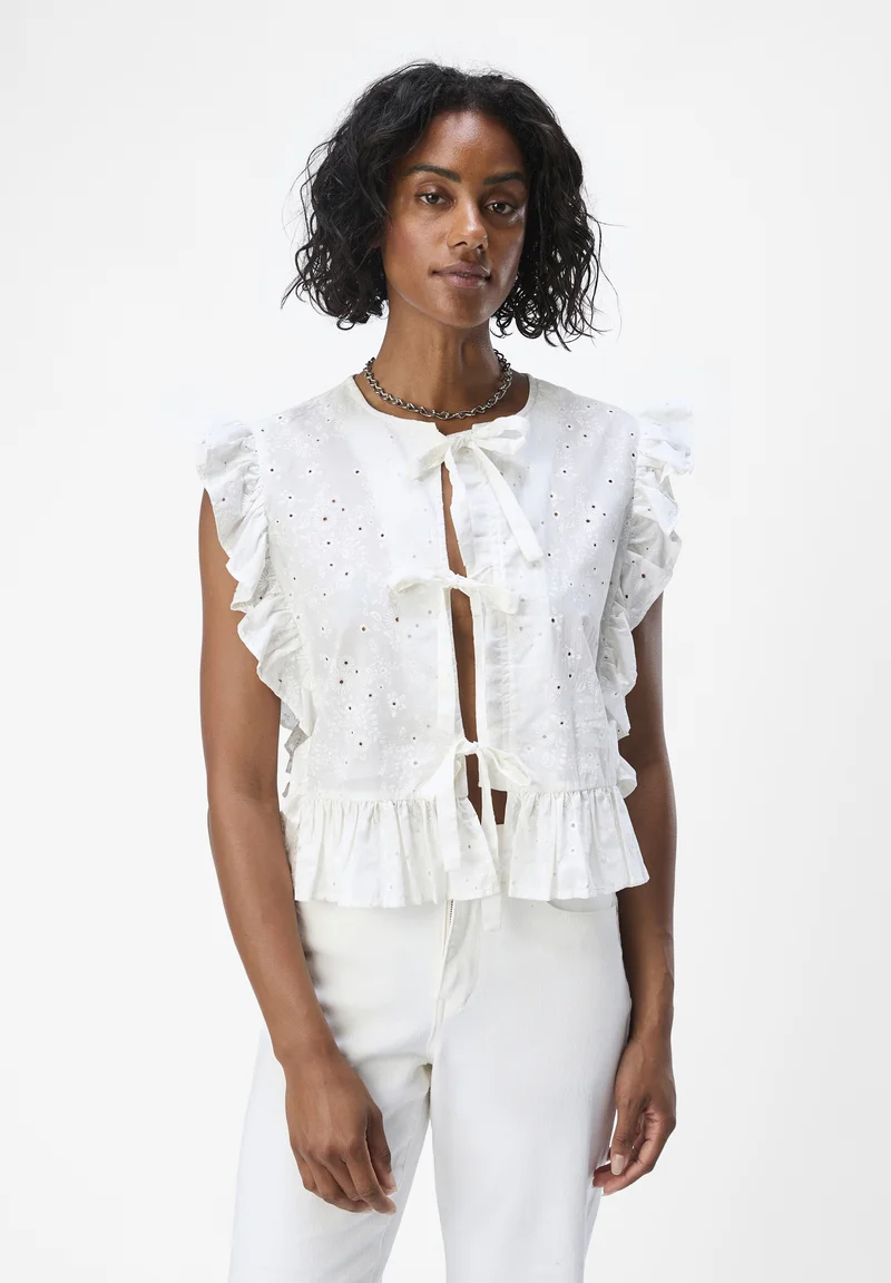 high quality guarantee Object OBJCILIE - Blouse cloud dancer Clothing Shirts & Blouses Blouses