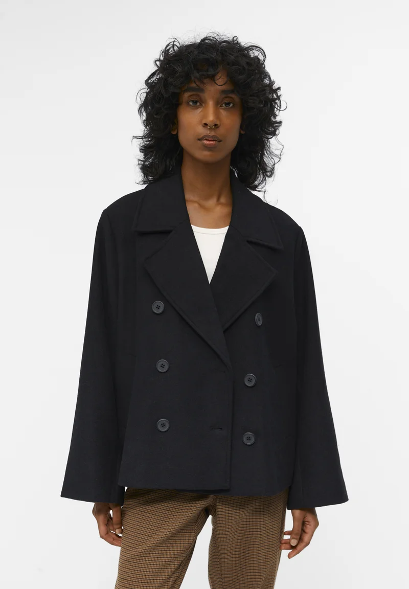 ever-popular Object KARO - Blazer black Clothing Jackets & Blazers Blazers