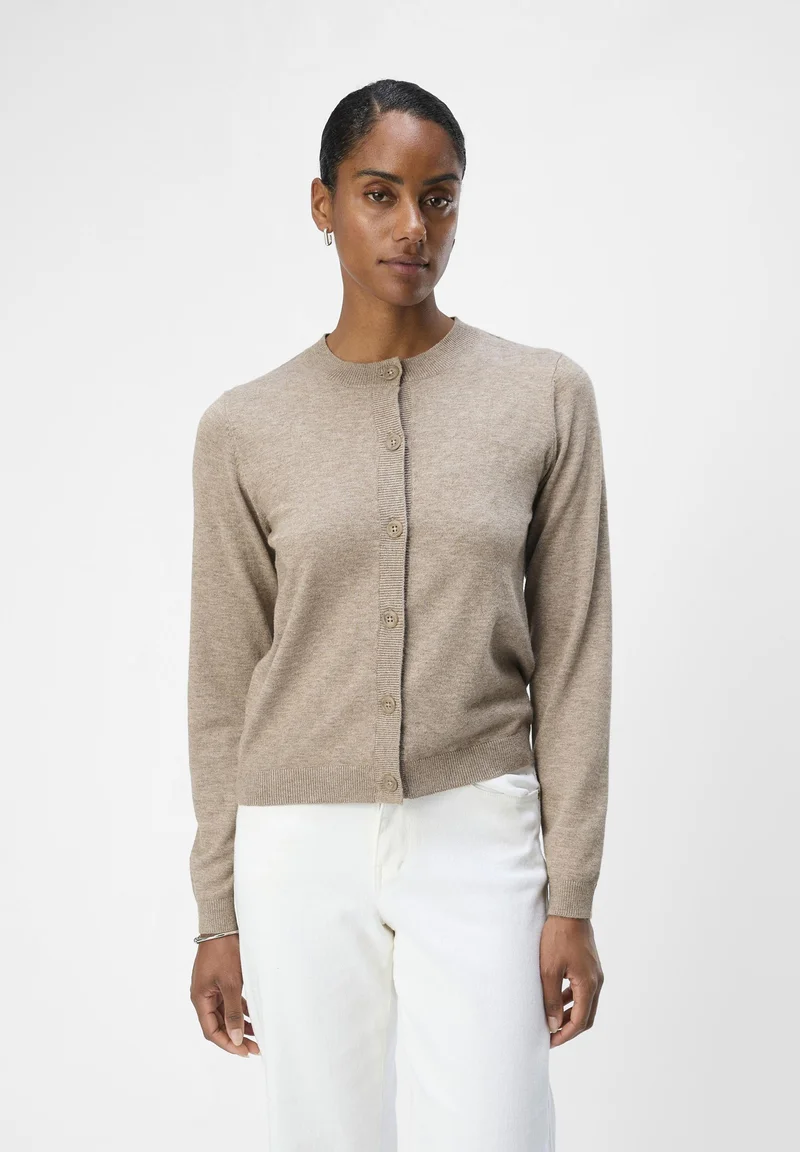 New York Object THESS NOOS - Cardigan desert taupe Clothing Knitwear & Cardigans Cardigans