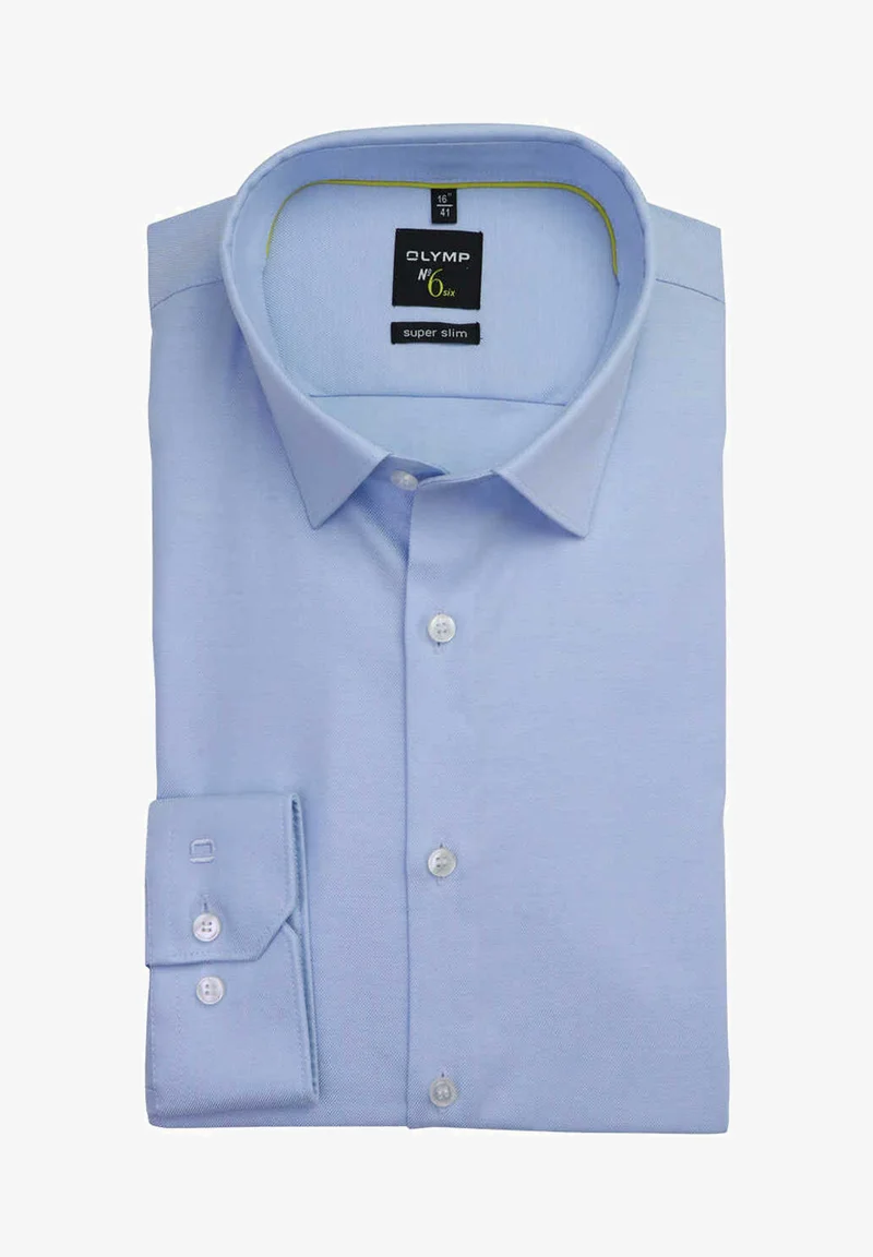 coupon codes OLYMP No. Six SUPER SLIM FIT - Formal shirt light blue Clothing Shirts Business Shirts