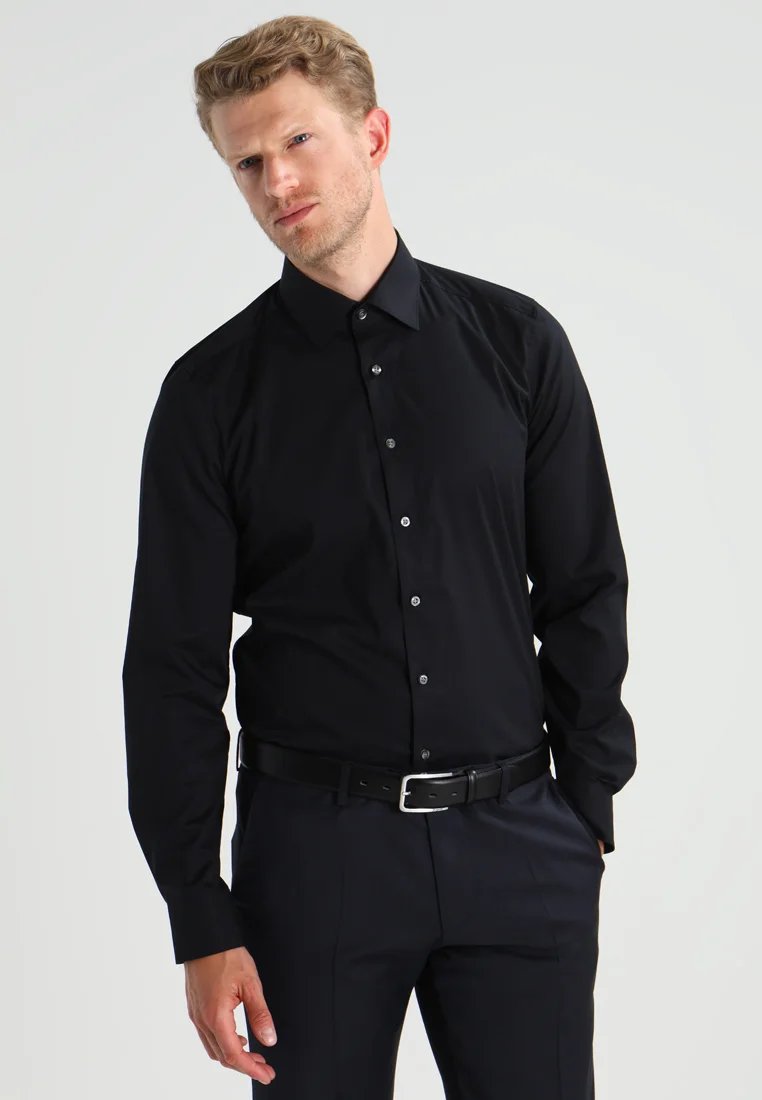 Authentic OLYMP Level Five BODY FIT - Formal shirt black Clothing Shirts Business Shirts