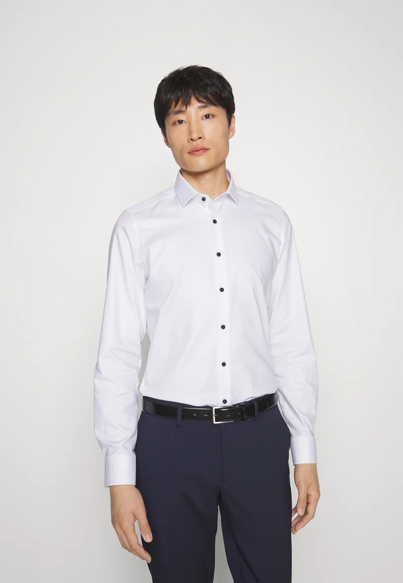Superior Quality OLYMP Level Five BODY FIT - Shirt white Clothing Shirts Casual Shirts