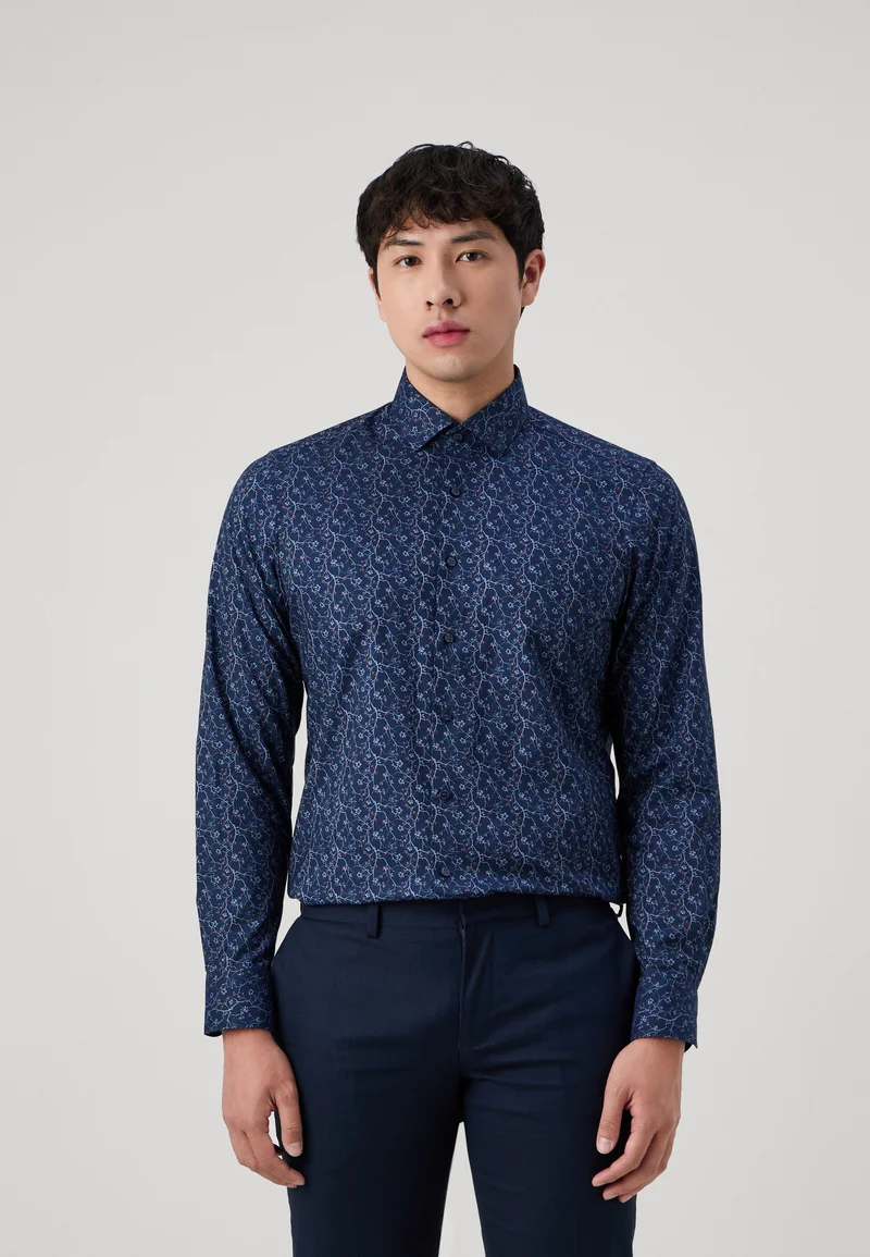 authentic quality OLYMP Level Five Shirt - marine Clothing Sale Shirts Business Shirts