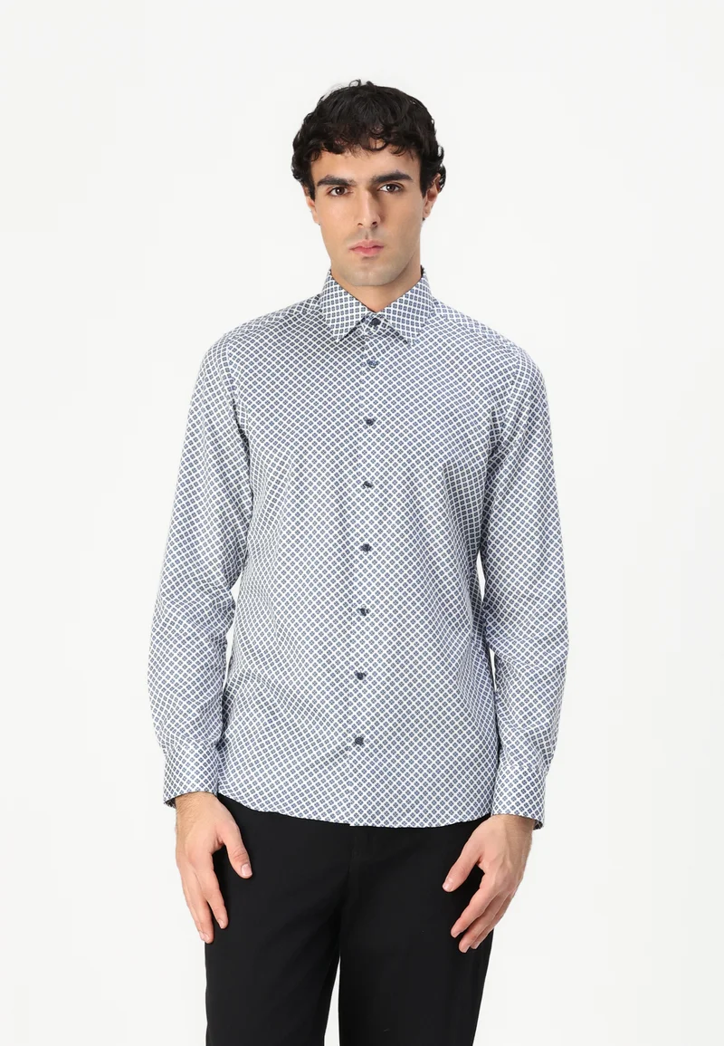No Sale Tax OLYMP Level Five Shirt - bleu Clothing Sale Shirts Business Shirts