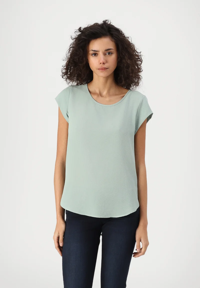 high-tech materials ONLY ONLVIC SOLID NOOS - Basic T-shirt jadeite Clothing Shirts & Blouses Blouses