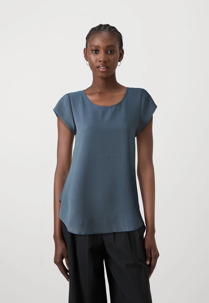 genuine ONLY ONLVIC SOLID NOOS - Basic T-shirt ombre blue Clothing Shirts & Blouses Blouses