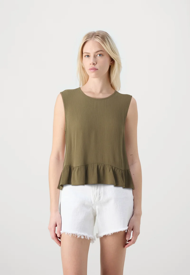 Official USA Stockists ONLY ONLCHIARA FRILL - Top kalamata Clothing Shirts & Blouses Blouses