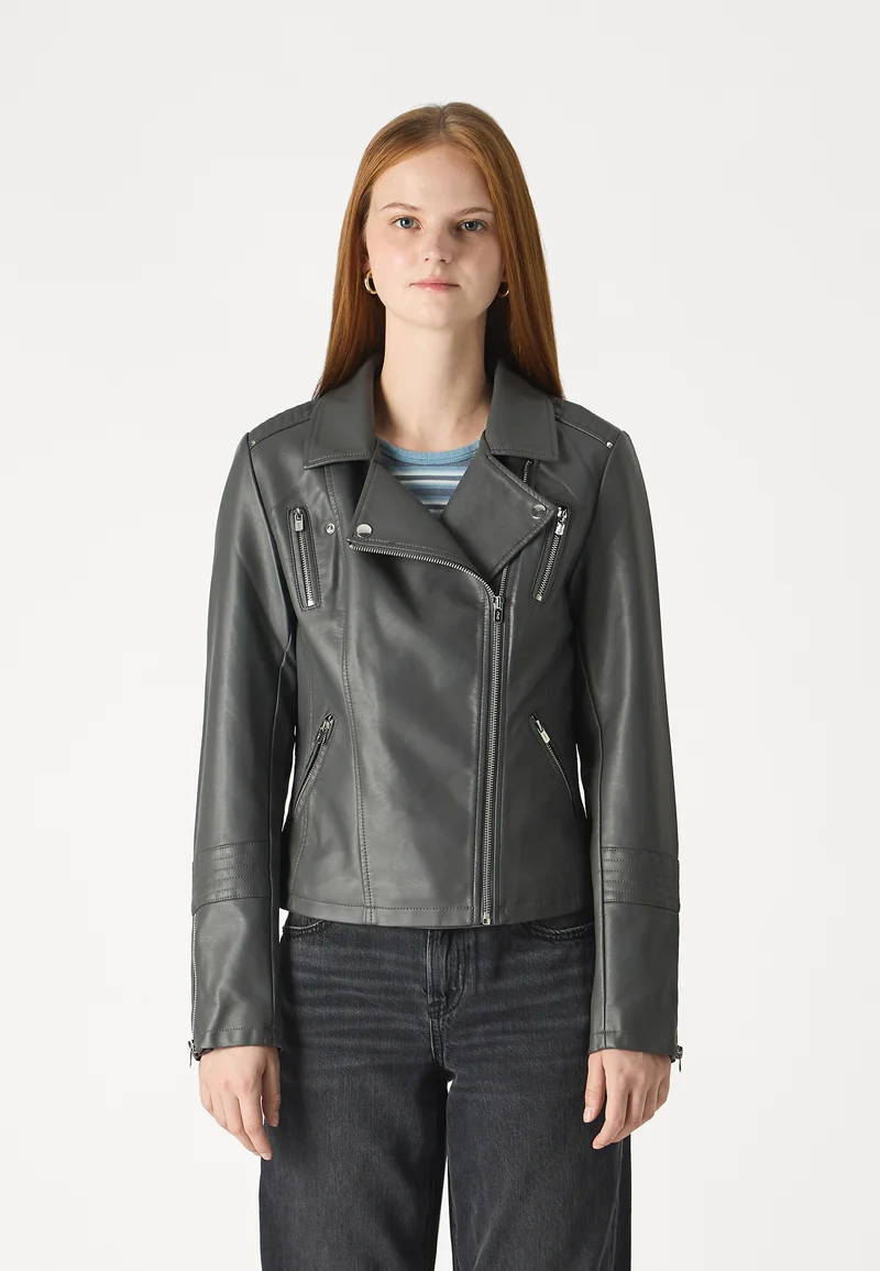 Authentic USA Online ONLY ONLGEMMA BIKER  - Faux leather jacket magnet Clothing Jackets & Blazers Bomber Jackets
