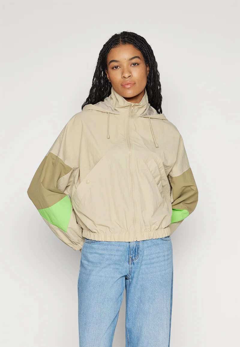 Cheap Sale ONLY ONLKARIN JACKET  - Summer jacket white pepper detail/dried herb/jasmine green Clothing Jackets & Blazers Bomber Jackets