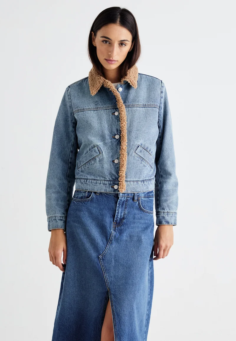 Best Selling Clearance ONLY ONLNADYA JACKET - Denim jacket medium blue denim Clothing Jackets & Blazers Bomber Jackets