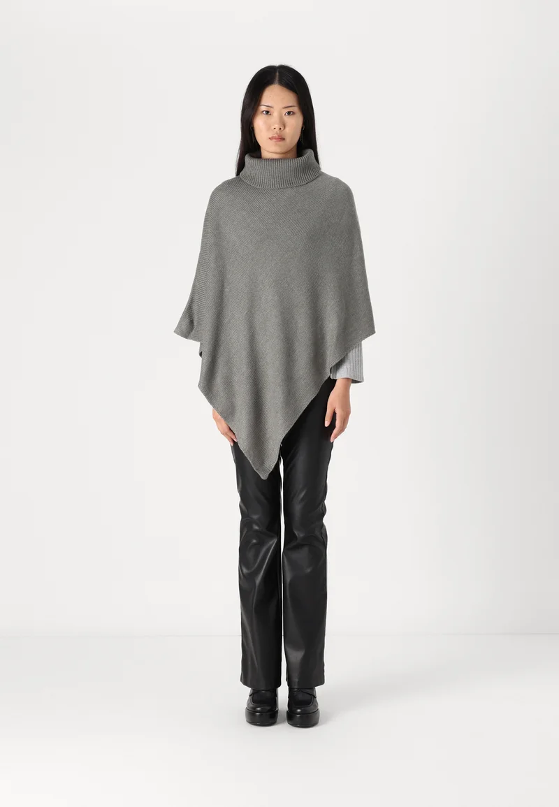 coupon codes ONLY ONLNICOYA PONCHO - Cape medium grey Clothing Jackets & Blazers Bomber Jackets