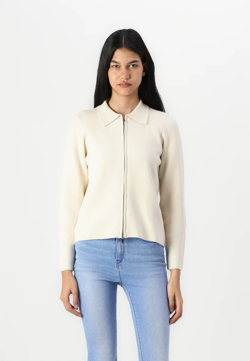 Official USA Stockists ONLY ONLBARIA ZIP - Cardigan birch Clothing Knitwear & Cardigans Cardigans