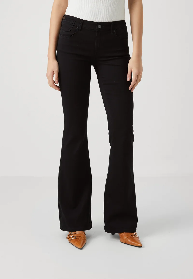 lowest price ONLY ONLREESE RETRO - Flared Jeans washed black Clothing Bootcut & Flared