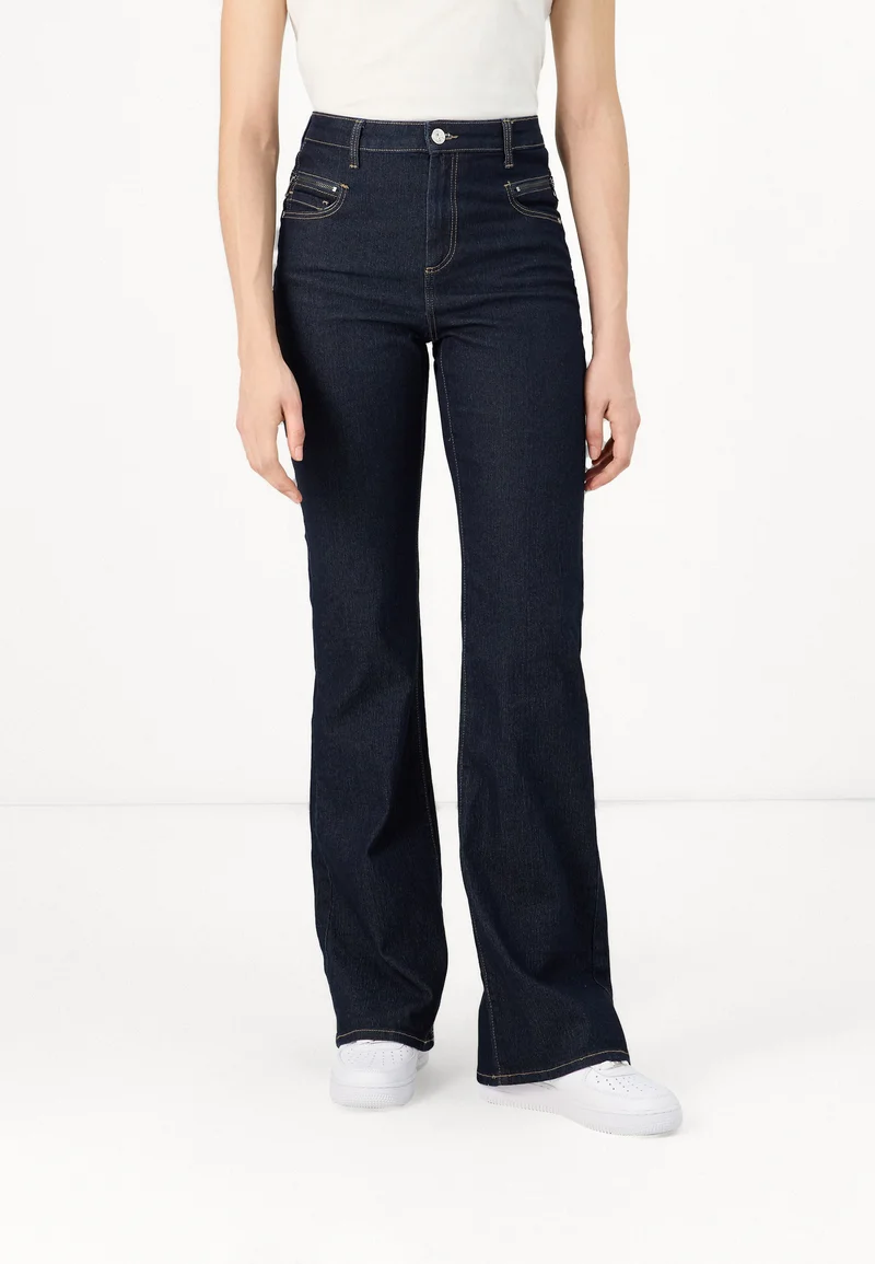 wide range ONLY ONLSANDRA ZIP BOX - Flared Jeans dark blue denim Clothing Bootcut & Flared