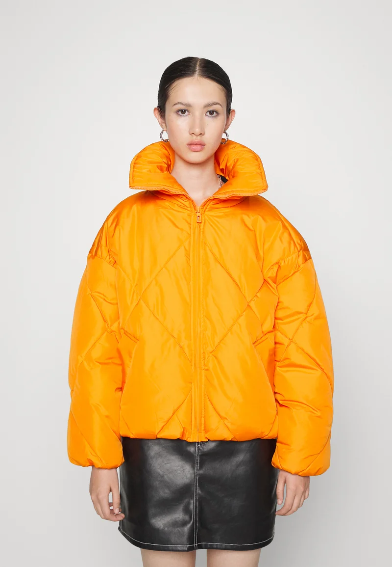 Unbeatable Offers ONLY ONLTAMARA SHORT QUILTED JACKET  - Winter jacket persimmon orange Clothing Jackets & Blazers Bomber Jackets
