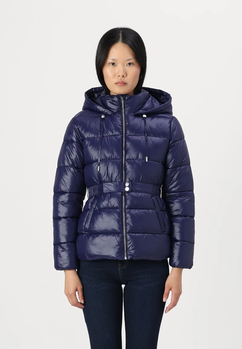 cheapest price ONLY ONLSCARLETT QUILTED BELTED JACKET - Winter jacket evening blue Clothing Jackets & Blazers Bomber Jackets