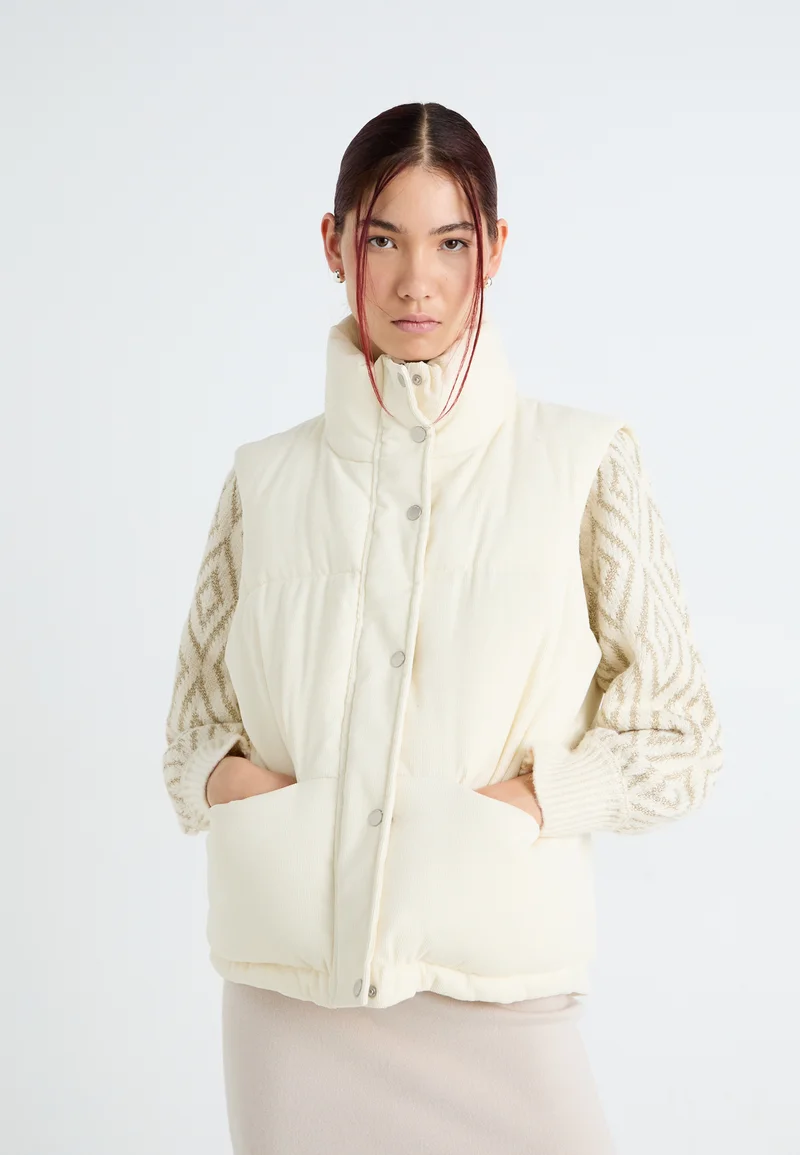 USA Cheap Sale ONLY ONLNEWDOLL WAISTCOAT - Waistcoat birch Clothing Jackets & Blazers Bomber Jackets