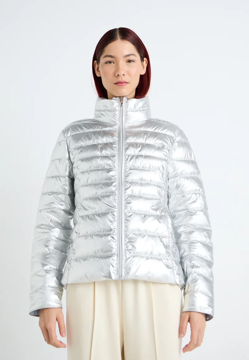 various design ONLY ONLPEARL TAHOE QUILT LIFE JACKET - Winter jacket silver-coloured Clothing Jackets & Blazers Bomber Jackets