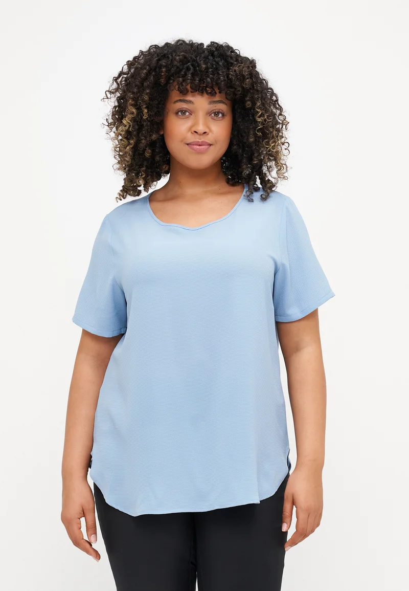 Top Designer Collections ONLY Carmakoma CARVICA LIFE - Blouse light blue Clothing Shirts & Blouses Blouses