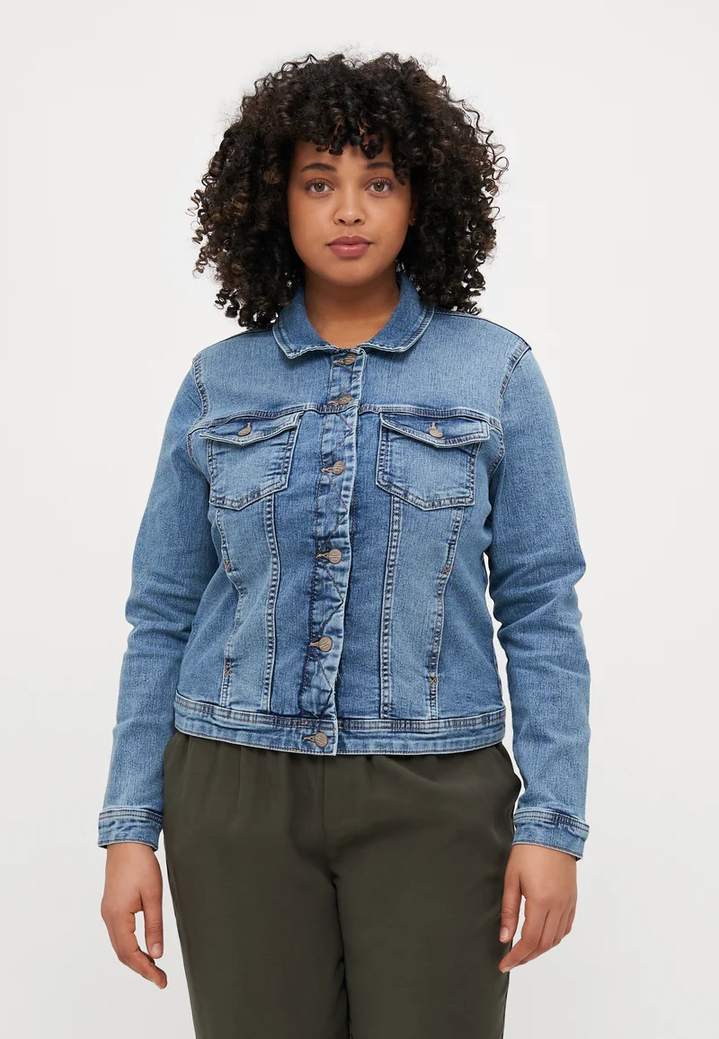 vast selection ONLY Carmakoma CARWESPA JACKET - Denim jacket light blue denim Clothing Jackets & Blazers Bomber Jackets