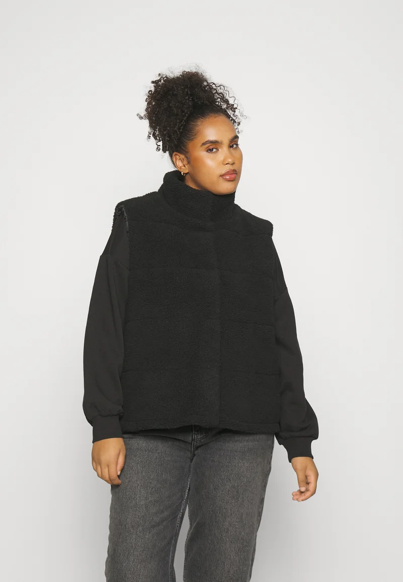 wide range ONLY Curve ONCSANDRA WAISTCOAT  - Waistcoat black Clothing Jackets & Blazers Bomber Jackets