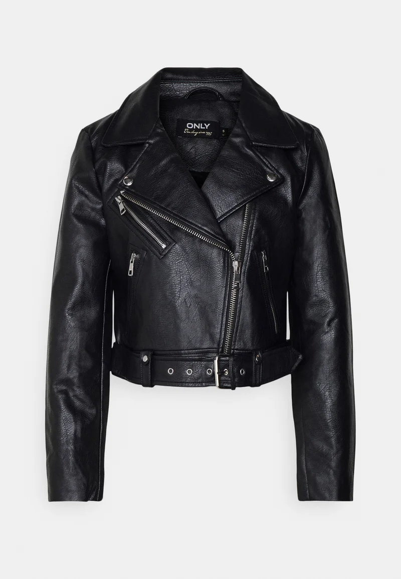 amazing selection ONLY Petite ONLVERA BIKER - Faux leather jacket black Clothing Jackets & Blazers Bomber Jackets