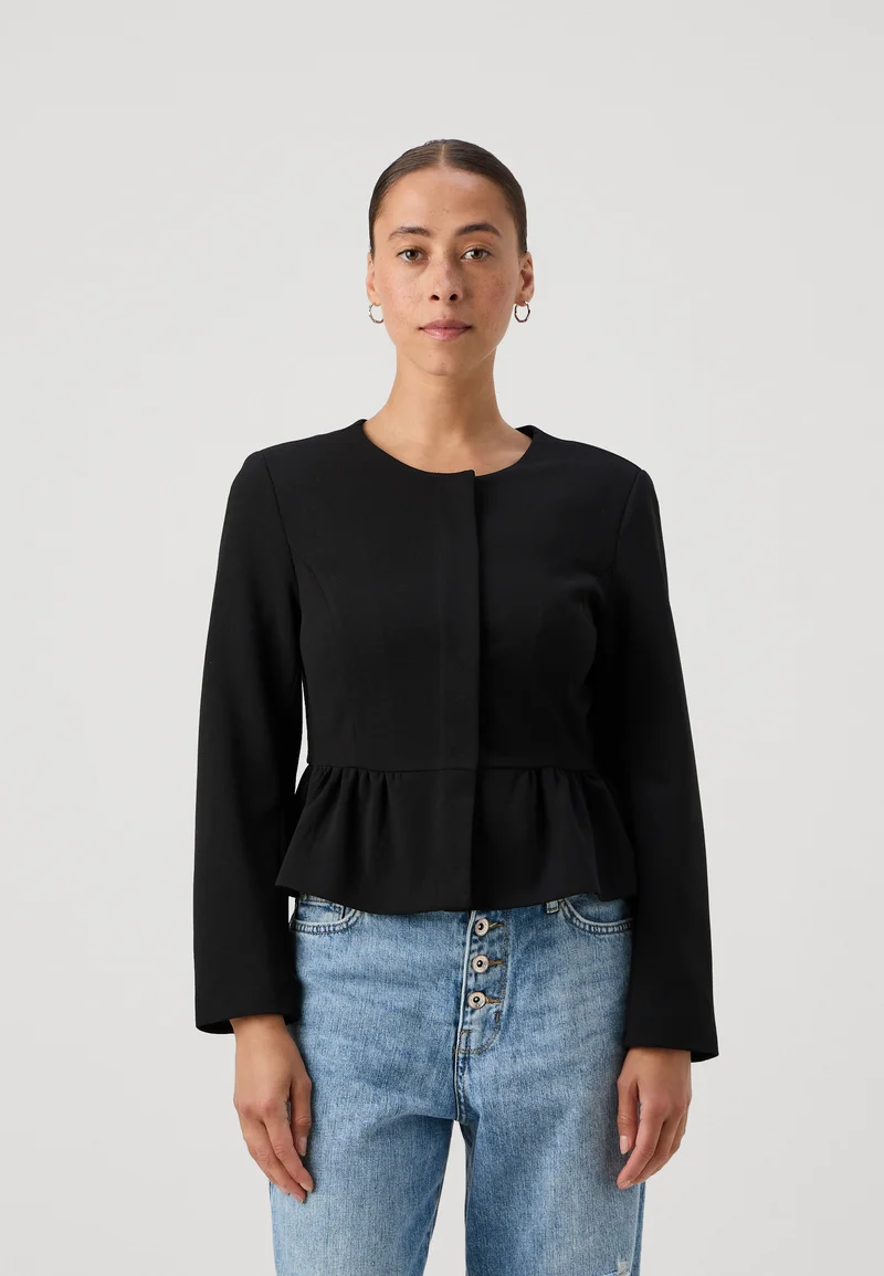 USA Sale Online Store ONLY Petite ONLCAROLINA LIFE PEPLUM - Blazer black Clothing Jackets & Blazers Bomber Jackets