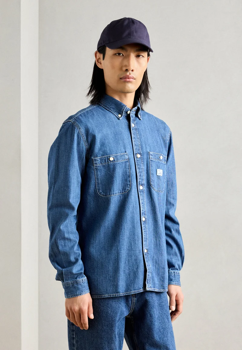 UK Discount Online Sale Marc O'Polo DENIM KENT COLLAR - Shirt medium blue Clothing Sale Shirts Business Shirts