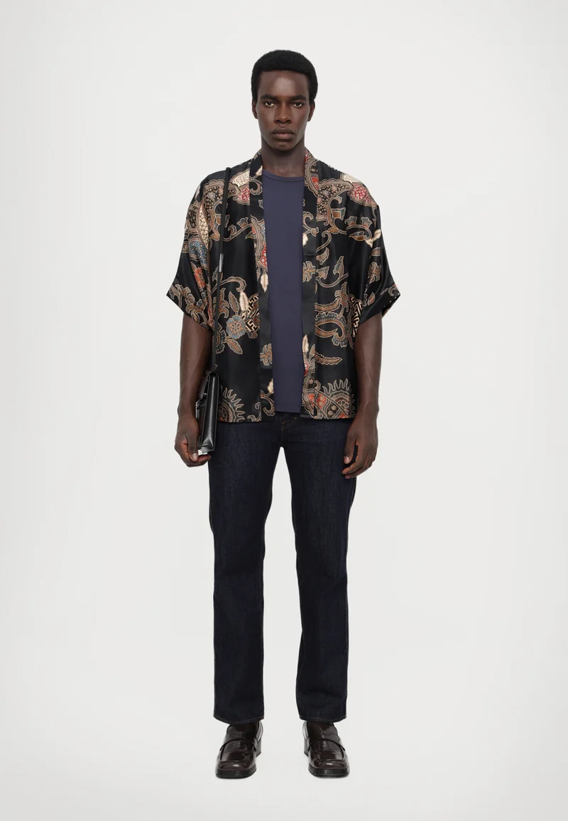 where can i buy Origin Of Hearts KAURAI KIMONO UNISEX - Summer jacket warm black Clothing Jackets & Blazers Bomber Jackets