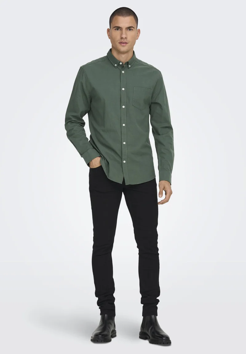 complete in specifications Only & Sons ONSALVARO SLIM SHIRT - Shirt duck green Clothing Sale Shirts Business Shirts